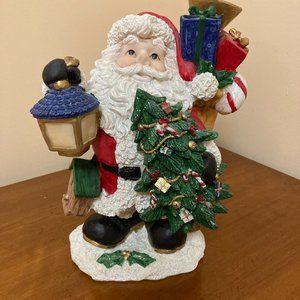 11" Santa Claus Figurine Christmas Decoration Resin
